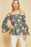 Double Bell Sleeve Lily Shirt - Happy Heart Accessories