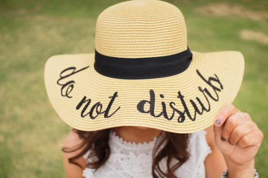 Do Not Disturb Embroidered Hat - Happy Heart Accessories
