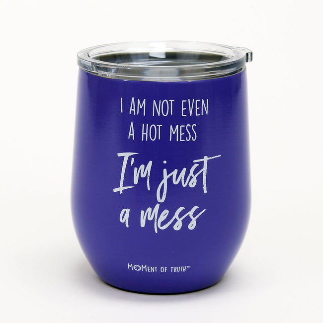 Hot Mess Stainless Stemless Steel Wine Tumbler - Happy Heart Accessories