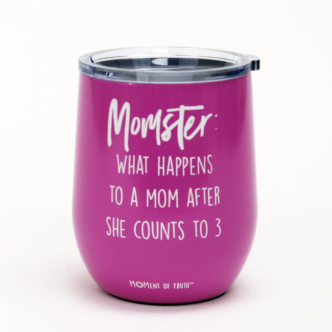 Momster Stainless Stemless Steel Wine Tumbler - Happy Heart Accessories
