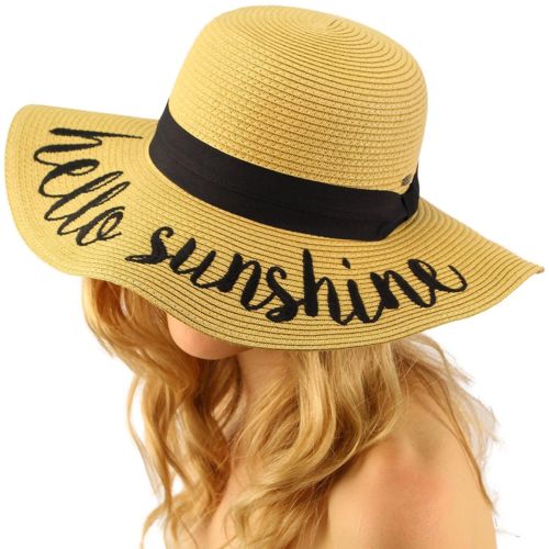 Hello Sunshine Embroidered Hat - Happy Heart Accessories